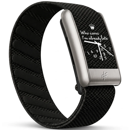 QLF - Bracelet Noir - Argent