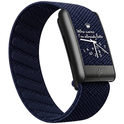 QLF - Bracelet Bleu marine - Noir