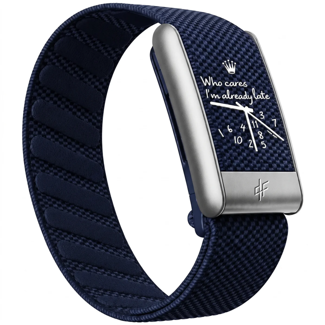 QLF - Bracelet Bleu marine - Argent