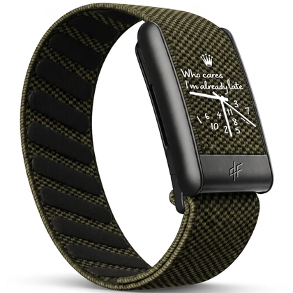 QLF - Bracelet Kaki - Noir