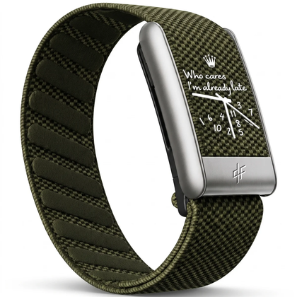 QLF - Bracelet Kaki - Argent
