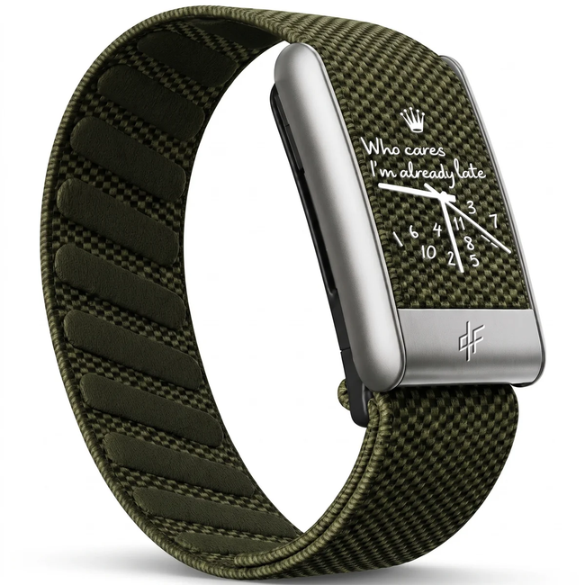 QLF - Bracelet Kaki - Argent